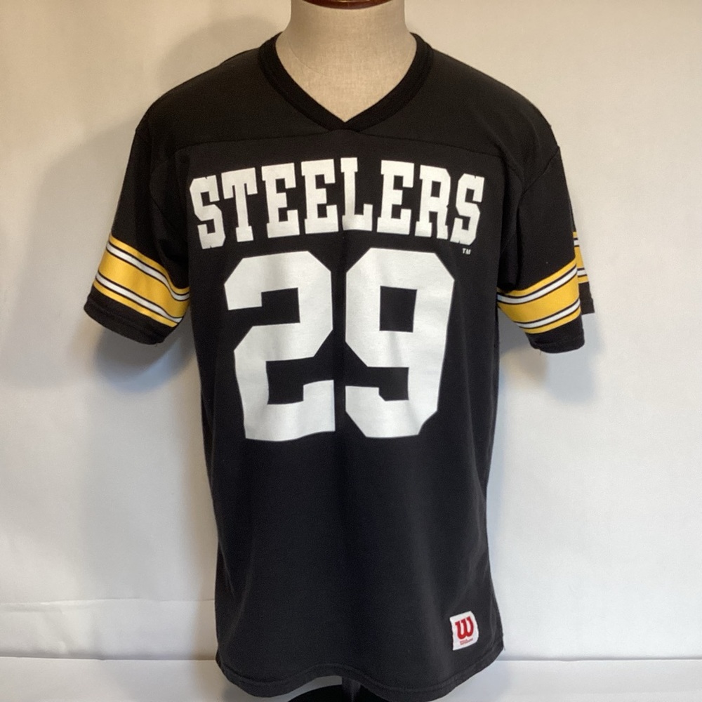 Vintage Wilson Pittsburgh Steelers NFL Jersey Tee made in USA men’s size M/L